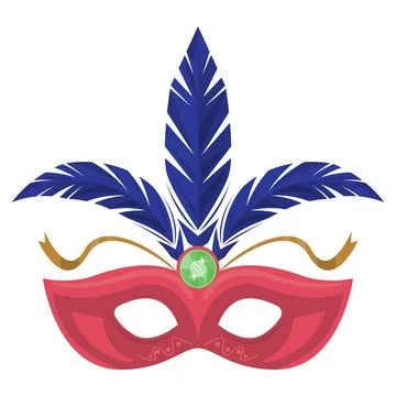 Mardi gras red mask Stock-Illustration