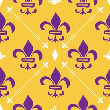 Mardi Gras seamless pattern vector illustration. Hand drawn sketched doodle H Stock Illustration