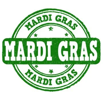 Mardi Gras stamp Stock Illustration