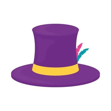 Mardi gras top hat Stock-Illustration