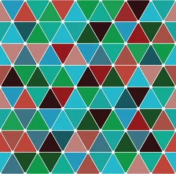 Mardi gras triangle pattern Mardi gras triangle pattern. Seamless tile bac... Stock Photos