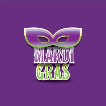 Mardi gras vector background with mask and text Stock-Illustration