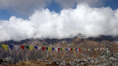Mardi Himal Base Camp Video stock 83160874