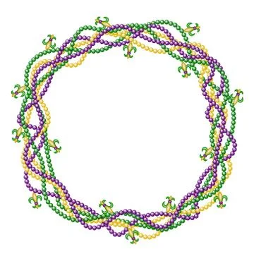 Mardy gras purple background Stock Illustration