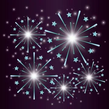 Mardy gras splash lights pattern Stock Illustration