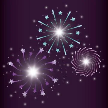 Mardy gras splash lights pattern Stock Illustration