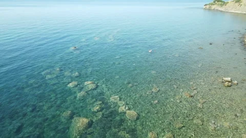 Mare Azzurro e Cristallino a Torre La Punta – Meraviglie del Cilento, Campania Stock Footage 314452517