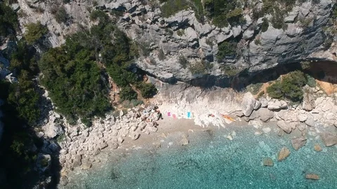 Mare della Sardegna (Cala di Ziu Santoru) Stock Footage 127786602