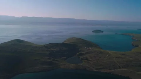 Mare head baikal lake Stock Footage 131514004