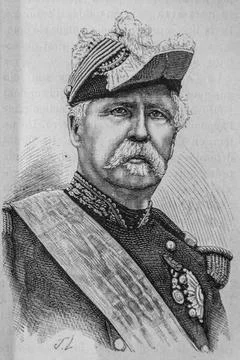 Marechal Mac-Mahon, 1861-1875, History of France by Henri Martin, editor Furn Stock Illustration