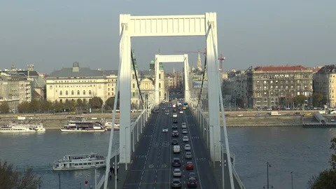 Margaret Bridge Budapest Video stock 99313803
