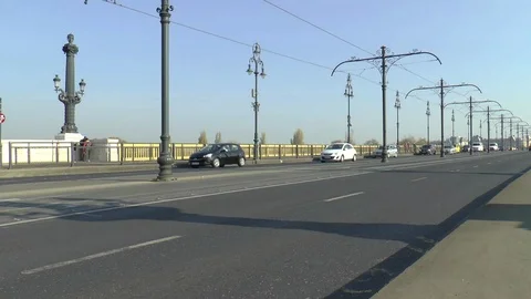 Margaret Bridge Time Lapse Stock Footage 100227153