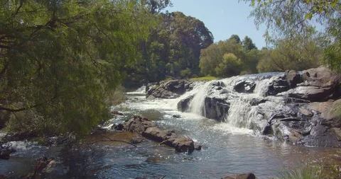 Margaret River Waterfall Stock Footage 118368126