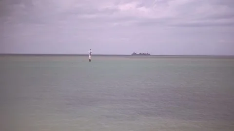 Margate, UK - Distant Sea Stock Footage 159758504