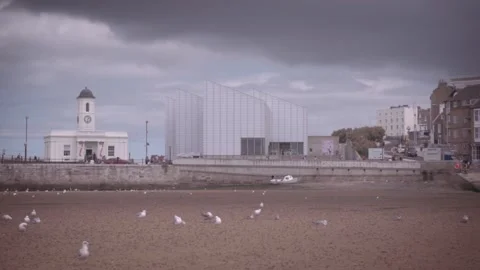 Margate, UK - Seaguls Stock Footage 159758421