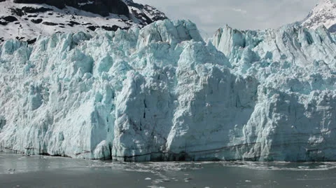 Margerie Glacier tidewater calving Glacier Bay HD Stock Footage