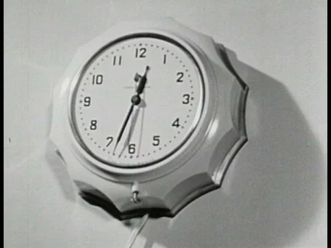 Margie serves Tim his dinner in the 1940s Stock Footage 74776772