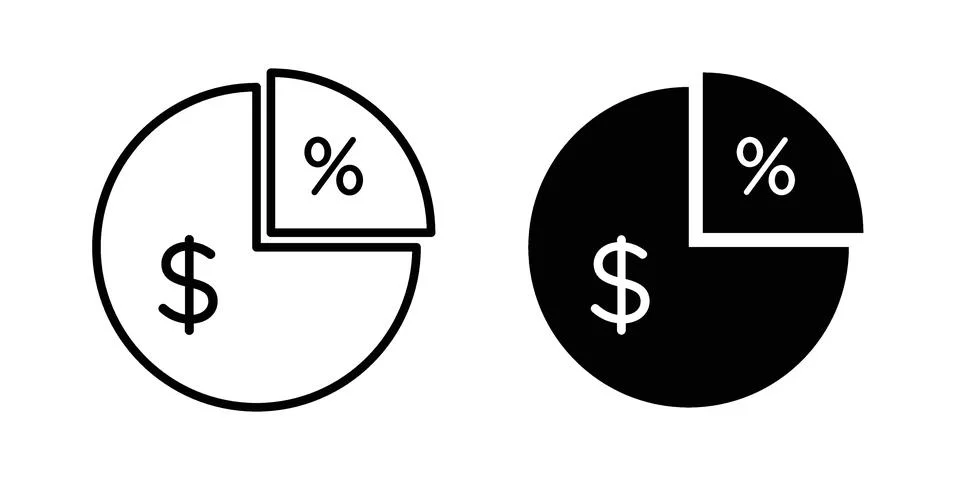 Margin icon set. Vector EPS 10 Stock Illustration