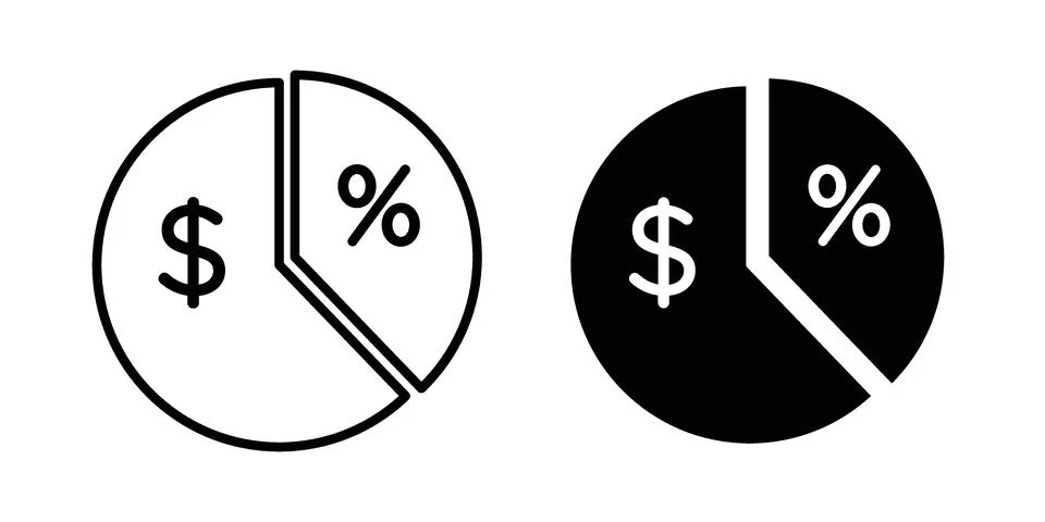 Margin icon set. Vector EPS 10 Stock Illustration