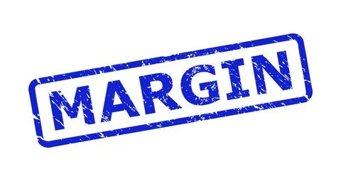 MARGIN Seal with Rubber Surface and Rounded Rect Frame Stock-Illustration