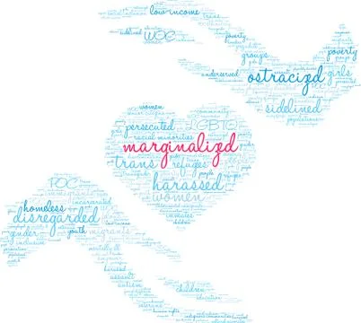 Marginalized Word Cloud Stock-Illustration