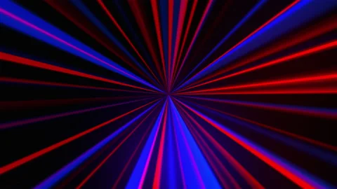 Marging of radial neon rays, computer generated. 3d rendering abstract backdrop Stock Footage 141858788