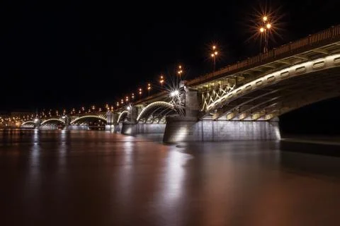 Margit bridge in budapest Stock Photos