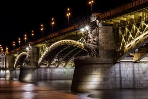 Margit bridge in budapest Foto stock