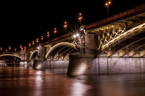 Margit bridge in budapest Stock Photos