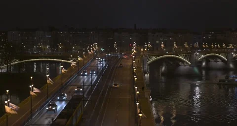 Margit Bridge - Margit híd - Budapest Stock Footage 231904149