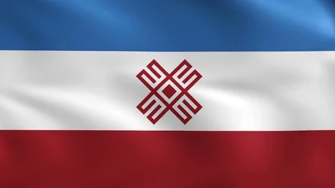 Mari El Republic Flag Background 4k Vídeos de archivo 69876551