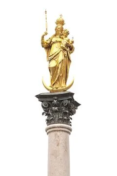 Maria Column Munich An image of the Maria Column in Munich Germany Copyrig... Stock Photos