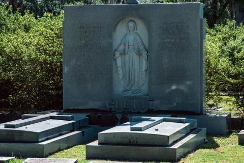 Maria E Larkin Goette headstone Bonaventure Cemetery Savannah Georgia Stock Photos