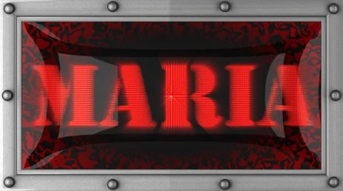 Maria on led Vídeo Stock 8754729