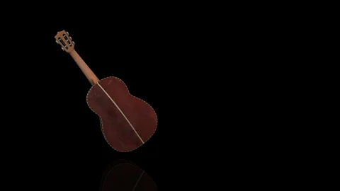 Mariachi Guitar turns on itself - loop animation Stockbeeldmateriaal 251708887