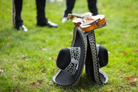 Mariachi instruments Stock Photos