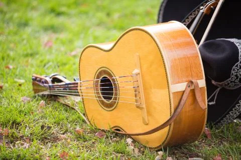 Mariachi instruments Stock Photos