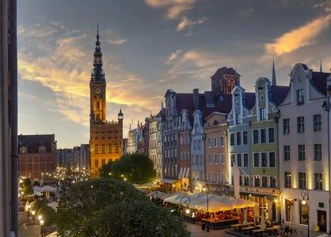 Mariacka street in Danzig Stock Photos