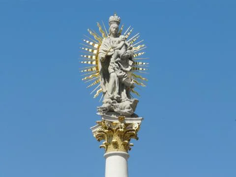 Marian column  Stock Photos