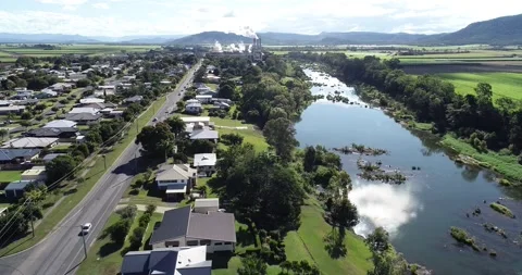 MARIAN QLD DRONE Stock Footage 162957435