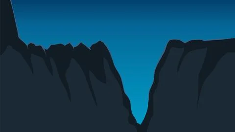 Mariana Trench underwater vector Stock Illustration