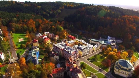 The Marianske Lazne spa. Video stock 71942229