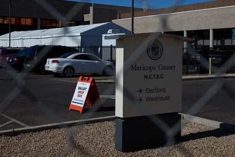 Maricopa County Tabulation and Election Center, Phoenix, USA - 04 Nov 2024 Stock Photos