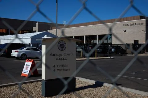 Maricopa County Tabulation and Election Center, Phoenix, USA - 04 Nov 2024 Stock Photos