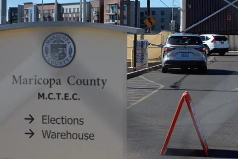 Maricopa County Tabulation and Election Center, Phoenix, USA - 04 Nov 2024 Stock Photos