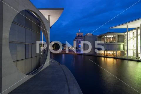 Marie-Elisabeth-Lueders-Haus in the government district of Berlin Stock Photos