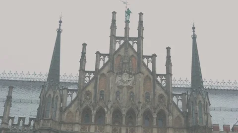The Marienplatz central square in the city centre of Munich, Germany Video stock 87351482