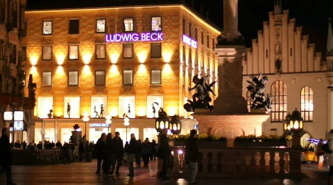 Marienplatz Munich 库存影片 587645