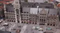 Marienplatz Munich New Town Hall Central Square People Tourists Walking Visiting HD Footage