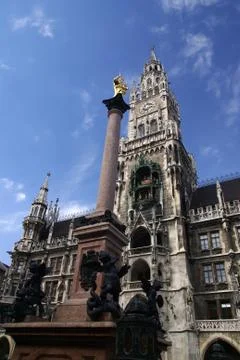Marienplatz munich Foto stock